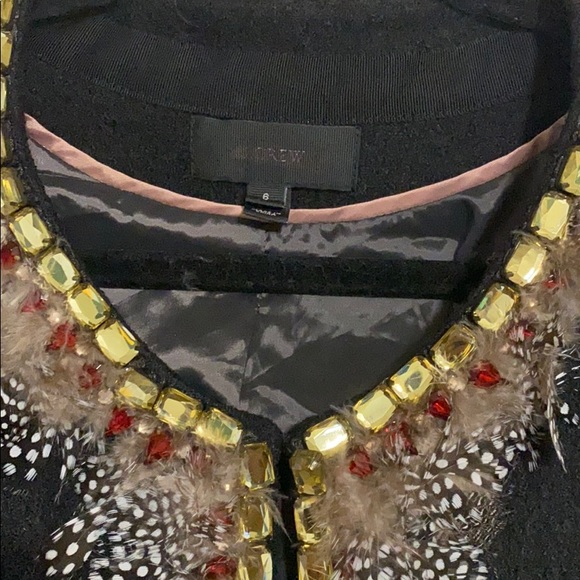 Jcrew Embellished Tweed Blazer Jacket - Picture 3 of 5